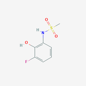 molecular formula C7H8FNO3S B14850273 N-(3-Fluoro-2-hydroxyphenyl)methanesulfonamide 