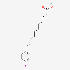 molecular formula C17H25FO2 B14850323 4-Fluorobenzeneundecanoic acid CAS No. 1258638-45-7