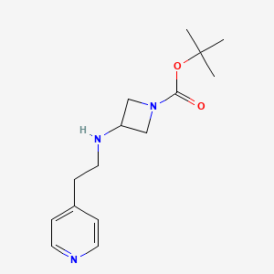 molecular formula C15H23N3O2 B14850336 Tert-butyl 3-(2-(pyridin-4-YL)ethylamino)azetidine-1-carboxylate 