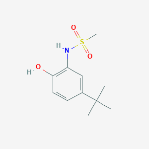 molecular formula C11H17NO3S B14850609 N-(5-Tert-butyl-2-hydroxyphenyl)methanesulfonamide 