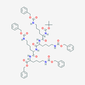 molecular formula C68H88N8O15 B14850640 Boc-DL-Lys(Cbz)-DL-Lys(Cbz)-DL-Lys(Cbz)-DL-Lys(Cbz)-OBn 