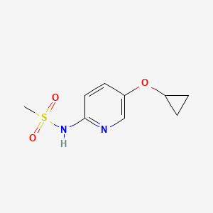molecular formula C9H12N2O3S B14850654 N-(5-Cyclopropoxypyridin-2-YL)methanesulfonamide 