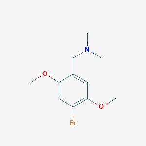 molecular formula C11H15BrO2 B1485066 [(4-Bromo-2,5-dimethoxyphenyl)methyl]dimethylamine CAS No. 169775-24-0