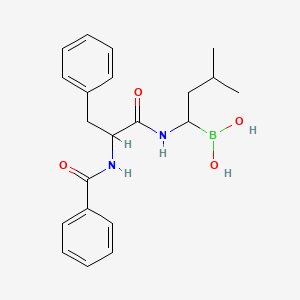 molecular formula C21H27BN2O4 B14850767 BZ-Phe-boroleu 