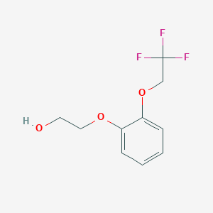 molecular formula C10H11F3O3 B148510 2-[2-(2,2,2-Trifluoroethoxy)phenoxy]ethanol CAS No. 160969-02-8