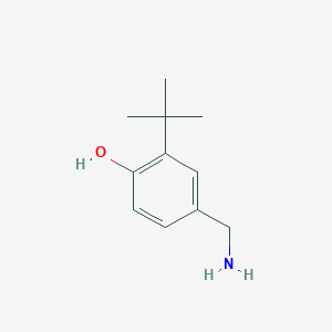 molecular formula C11H17NO B14851166 4-(Aminomethyl)-2-tert-butylphenol 