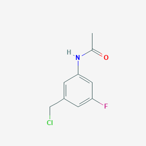 molecular formula C9H9ClFNO B14851173 N-(3-(Chloromethyl)-5-fluorophenyl)acetamide 