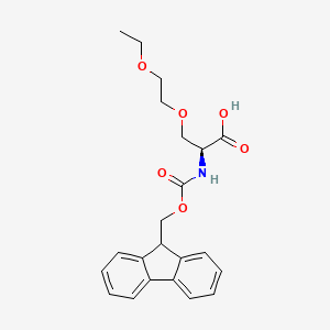 molecular formula C22H25NO6 B14851334 N-Fmoc-O-(2-ethoxyethyl)-L-serine 