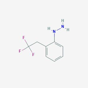 molecular formula C8H9F3N2 B14851387 (2-(2,2,2-Trifluoroethyl)phenyl)hydrazine 