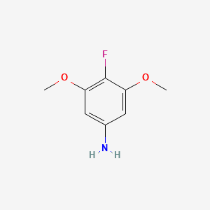 molecular formula C8H10FNO2 B14851388 3,5-Dimethoxy-4-fluoroaniline 