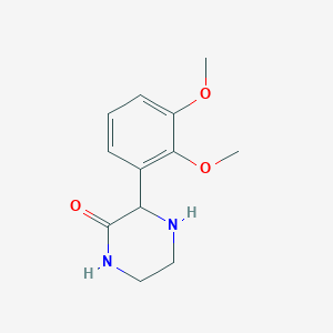 molecular formula C12H16N2O3 B14851472 3-(2,3-Dimethoxy-phenyl)-piperazin-2-one 