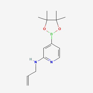 molecular formula C14H21BN2O2 B14851534 N-Allyl-4-(4,4,5,5-tetramethyl-1,3,2-dioxaborolan-2-YL)pyridin-2-amine 