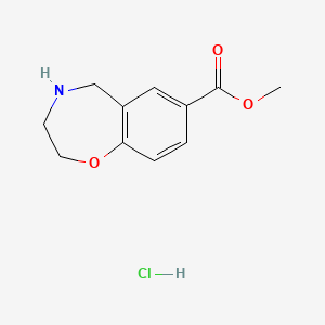 B1485154 Methyl 2,3,4,5-tetrahydrobenzo[f][1,4]oxazepine-7-carboxylate hydrochloride CAS No. 1205750-23-7