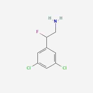 molecular formula C8H8Cl2FN B1485162 2-(3,5-Dichlorophenyl)-2-fluoroethan-1-amine CAS No. 2092531-56-9