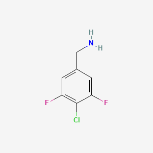 molecular formula C7H6ClF2N B14851866 4-Chloro-3,5-difluorobenzylamine 