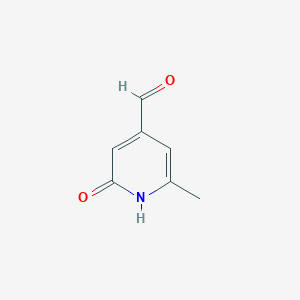 molecular formula C7H7NO2 B14851892 2-Hydroxy-6-methylisonicotinaldehyde 