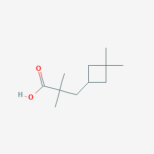 molecular formula C11H20O2 B1485200 3-(3,3-Dimethylcyclobutyl)-2,2-dimethylpropanoic acid CAS No. 2091500-34-2