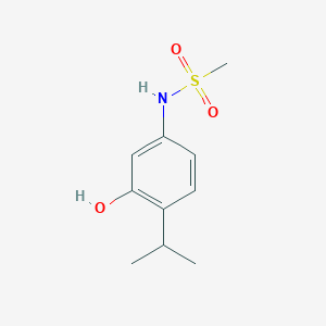 molecular formula C10H15NO3S B14852193 N-(3-Hydroxy-4-isopropylphenyl)methanesulfonamide 
