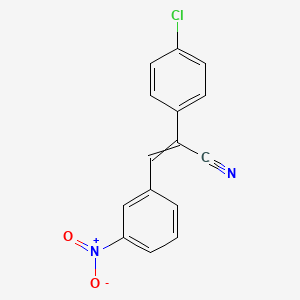 molecular formula C15H9ClN2O2 B14852199 (Z)-2-(4-chlorophenyl)-3-(3-nitrophenyl)acrylonitrile 