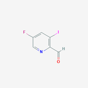 molecular formula C6H3FINO B14852476 5-Fluoro-3-iodopicolinaldehyde 