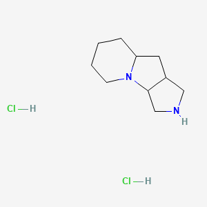 molecular formula C10H20Cl2N2 B1485262 decahydro-1H-pyrrolo[3,4-b]indolizine dihydrochloride CAS No. 2098013-00-2