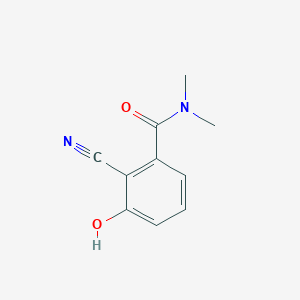 molecular formula C10H10N2O2 B14852632 2-Cyano-3-hydroxy-N,N-dimethylbenzamide 