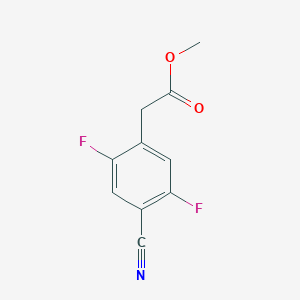 molecular formula C10H7F2NO2 B14852893 Methyl (4-cyano-2,5-difluorophenyl)acetate 