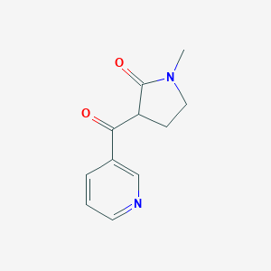 molecular formula C11H12N2O2 B014853 (R,S)-1-Methyl-3-nicotinoylpyrrolidone CAS No. 125630-28-6