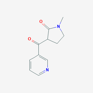 molecular formula C11H12N2O2 B014853 (R,S)-1-甲基-3-烟酰基吡咯烷酮 CAS No. 125630-28-6