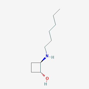molecular formula C10H21NO B1485313 trans-2-(Hexylamino)cyclobutan-1-ol CAS No. 2139697-24-6