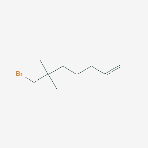 molecular formula C9H17B B1485351 7-Bromo-6,6-dimethylhept-1-ene CAS No. 2028052-14-2
