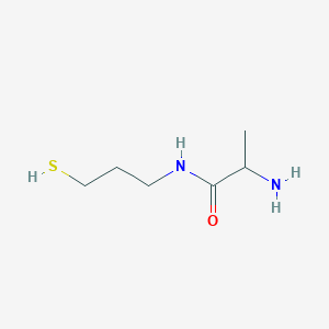 molecular formula C6H14N2OS B148536 2-Amino-N-(3-sulfanylpropyl)propanamide CAS No. 137047-90-6