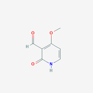 molecular formula C7H7NO3 B14853638 2-Hydroxy-4-methoxynicotinaldehyde 