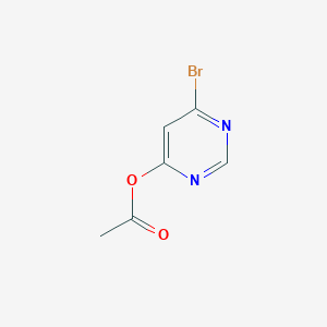 molecular formula C6H5BrN2O2 B14853758 6-Bromopyrimidin-4-YL acetate 