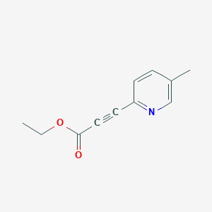 molecular formula C11H11NO2 B1485376 Ethyl 3-(5-methylpyridin-2-yl)prop-2-ynoate CAS No. 2097990-69-5