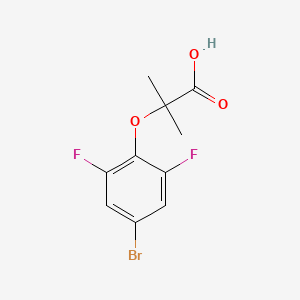 molecular formula C10H9BrF2O3 B1485377 2-(4-Bromo-2,6-difluorophenoxy)-2-methylpropionic acid CAS No. 2168634-16-8