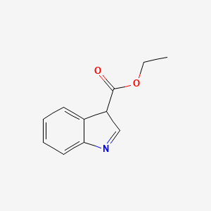 molecular formula C11H11NO2 B14853784 Ethyl 3H-indole-3-carboxylate 