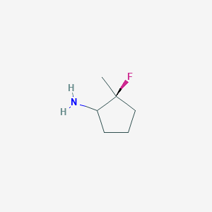 molecular formula C6H12FN B14853894 cis-2-Fluoro-2-methyl-cyclopentanamine 
