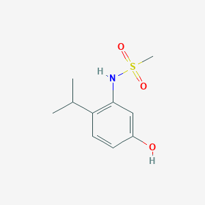 molecular formula C10H15NO3S B14853904 N-(5-Hydroxy-2-isopropylphenyl)methanesulfonamide 