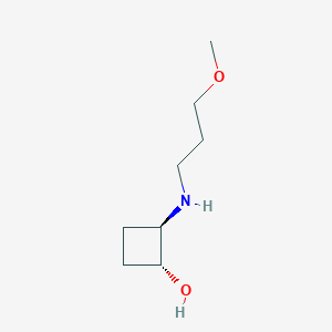 molecular formula C8H17NO2 B1485393 trans-2-[(3-Methoxypropyl)amino]cyclobutan-1-ol CAS No. 2152996-67-1