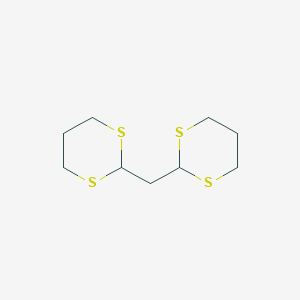 molecular formula C9H16S4 B014854 Bis(1,3-dithian-2-yl)methane CAS No. 14947-51-4