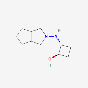 molecular formula C11H20N2O B1485405 trans-2-({Octahydrocyclopenta[c]pyrrol-2-yl}amino)cyclobutan-1-ol CAS No. 2166305-58-2