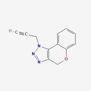 molecular formula C12H9N3O B1485460 1-(prop-2-yn-1-yl)-1H,4H-chromeno[3,4-d][1,2,3]triazole CAS No. 2098078-44-3