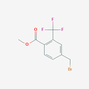 molecular formula C10H8BrF3O2 B14854717 Methyl 4-bromomethyl-2-(trifluoromethyl)benzoate 