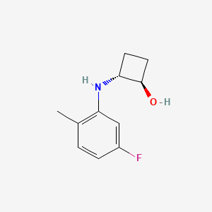 molecular formula C11H14FNO B1485485 trans-2-[(5-Fluoro-2-methylphenyl)amino]cyclobutan-1-ol CAS No. 2154987-39-8