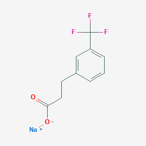 molecular formula C10H8F3NaO2 B14854896 Sodium 3-(3-(trifluoromethyl)phenyl)propanoate 