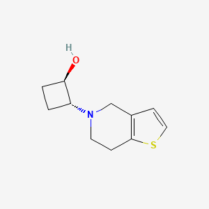 molecular formula C11H15NOS B1485497 trans-2-{4H,5H,6H,7H-thieno[3,2-c]pyridin-5-yl}cyclobutan-1-ol CAS No. 2165793-90-6
