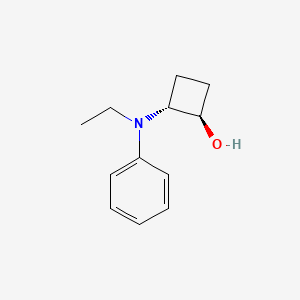 molecular formula C12H17NO B1485498 trans-2-[Ethyl(phenyl)amino]cyclobutan-1-ol CAS No. 2165939-75-1