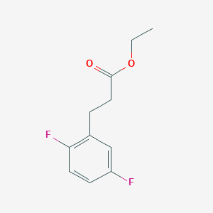 molecular formula C11H12F2O2 B14855018 Ethyl 3-(2,5-difluorophenyl)propanoate 