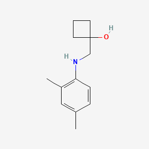 1-{[(2,4-Dimethylphenyl)amino]methyl}cyclobutan-1-ol